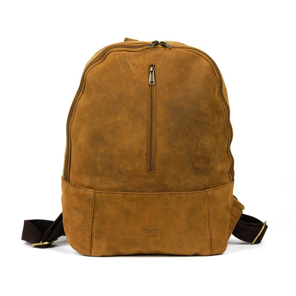 Trinity 16" Buffalo Zip Up Backpack - The Leather Trading Co.