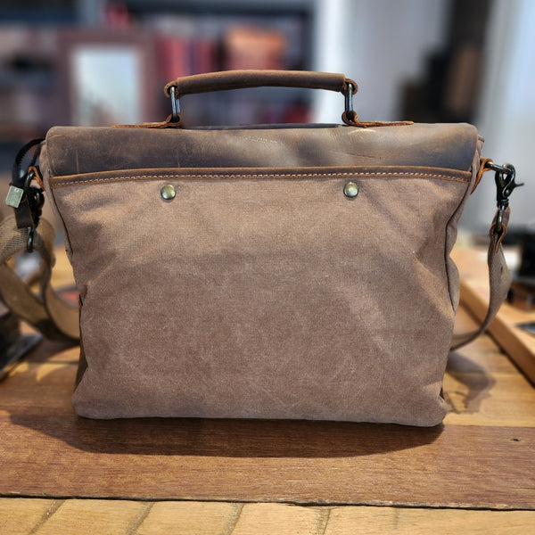 Messenger Bag Men Waxed Canvas Bag Field Bag Laptop 