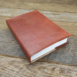 The Saddler Medium Handmade Lined Leather Journal - The Leather Trading Co.