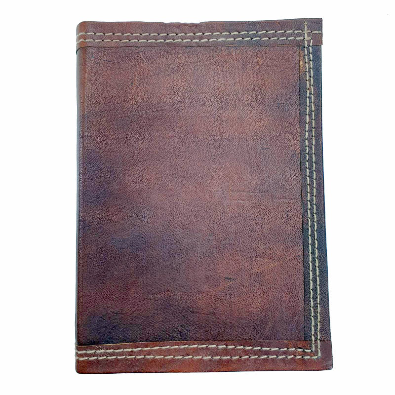 Ares Medium Handmade Refillable Lined Leather Travel Journal - The Leather Trading Co.