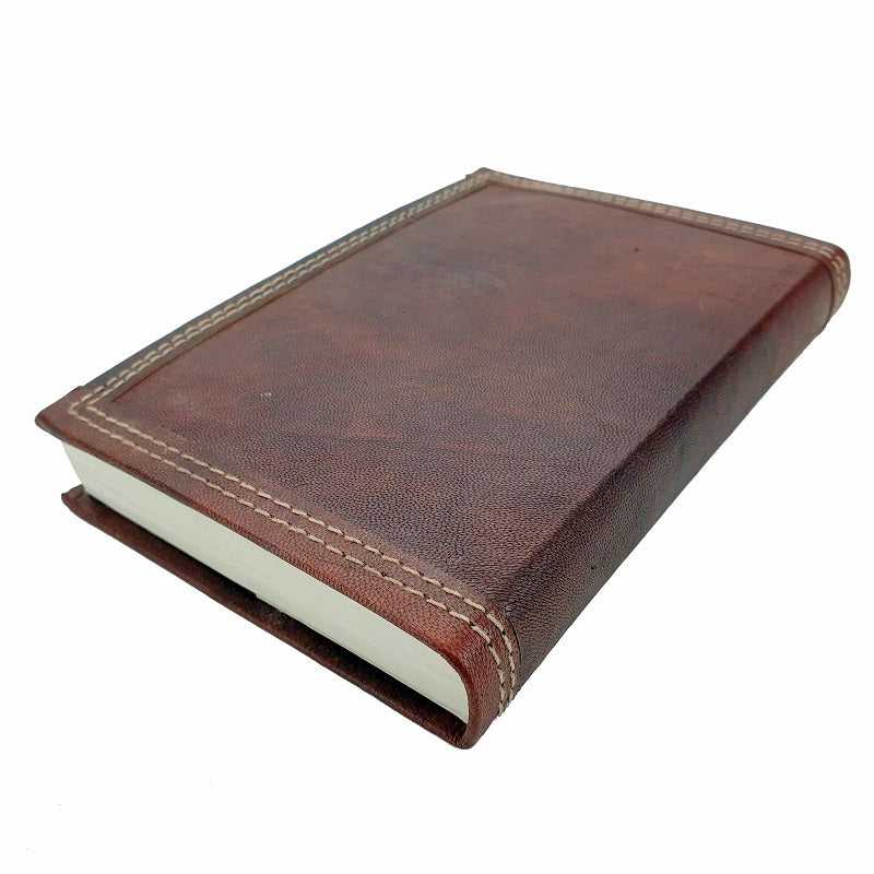 Ares Medium Handmade Refillable Lined Leather Travel Journal - The Leather Trading Co.