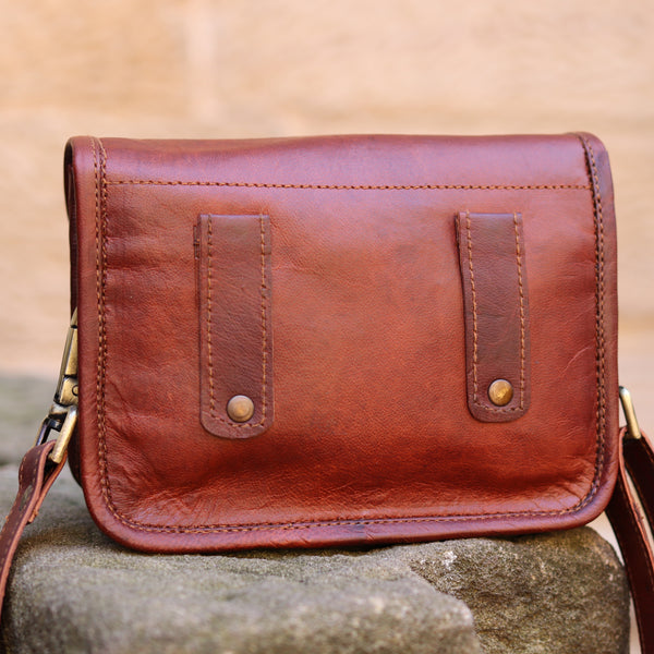 Alexis 7" Leather Cross Body Bag