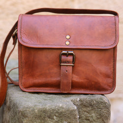 Alexis 9" Leather Cross Body Bag