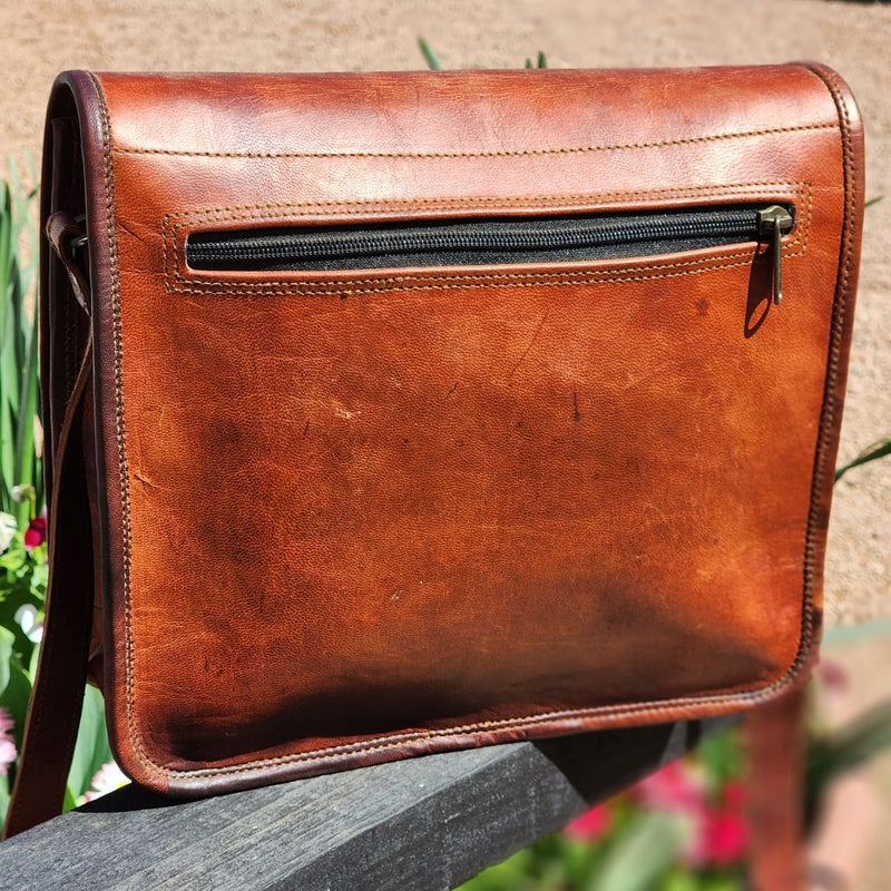 The Post 11" Leather Every Day Carry Postman Bag