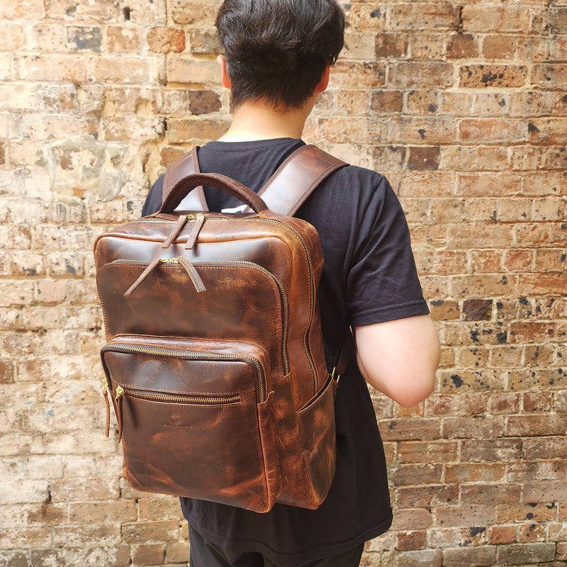 SYDNEY BUFFALO BACKPACK - BROWN