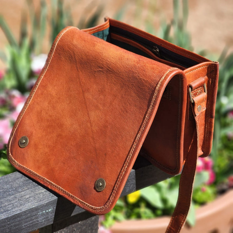 The Post 9" Full Grain Leather E.D.C Shouldet Every Day Bag