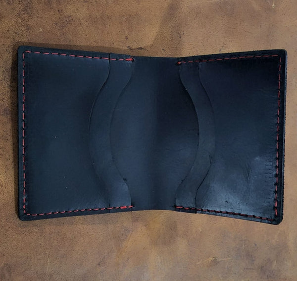 Gentlemens Full Grain Leather Mini Bifold Cash and Card Wallet