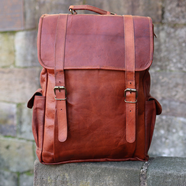 Boheme 18 Inch Full Grain Goat Leather Backpack