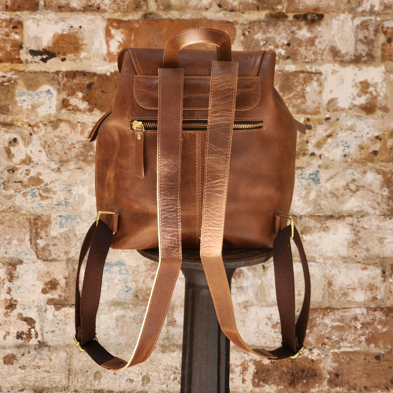 POTTS POINT 12-INCH BUFFALO LEATHER BACKPACK