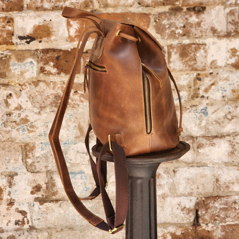 POTTS POINT 12-INCH BUFFALO LEATHER BACKPACK