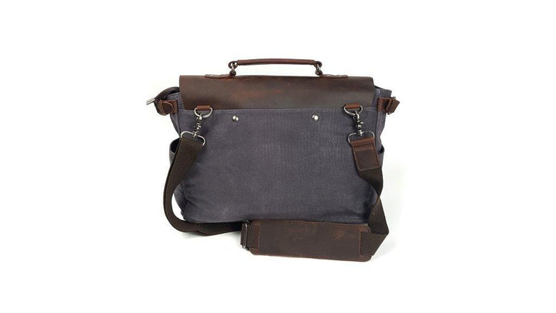 Instigator - 14" Canvas Satchel with Leather Cover (16960) Out of Stock - The Leather Trading Co.