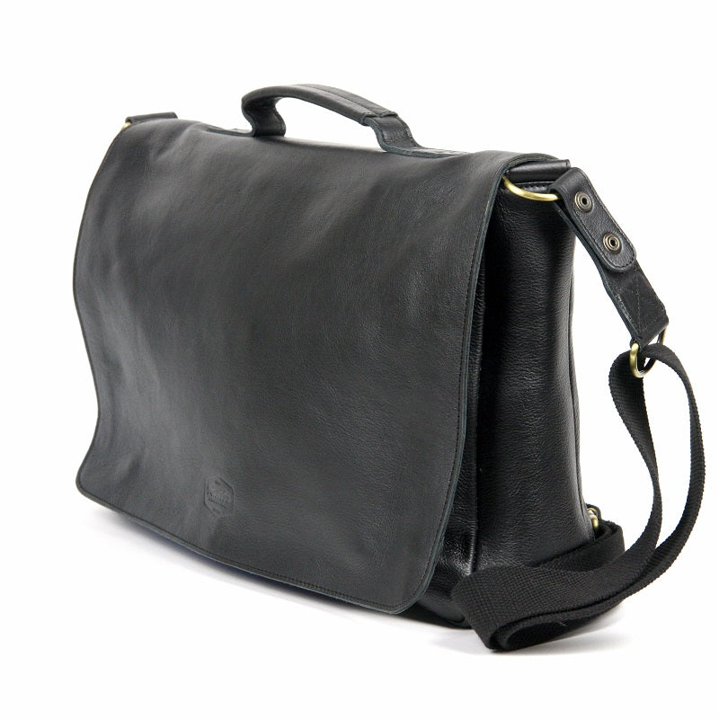 Alexander 16" Cowhide Messenger Bag - The Leather Trading Co.