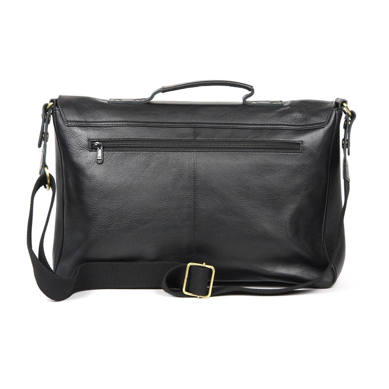 Alexander 16" Cowhide Messenger Bag - The Leather Trading Co.