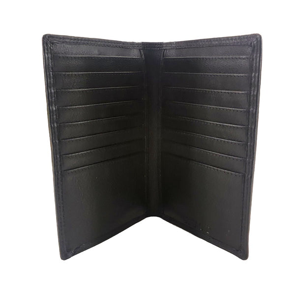 Porter - Black Cowhide Travel Card Leather Wallet - The Leather Trading Co.