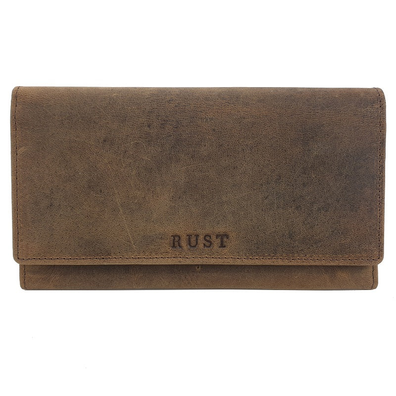 Armada – Buffalo Women’s Long Wallet with Button - The Leather Trading Co.