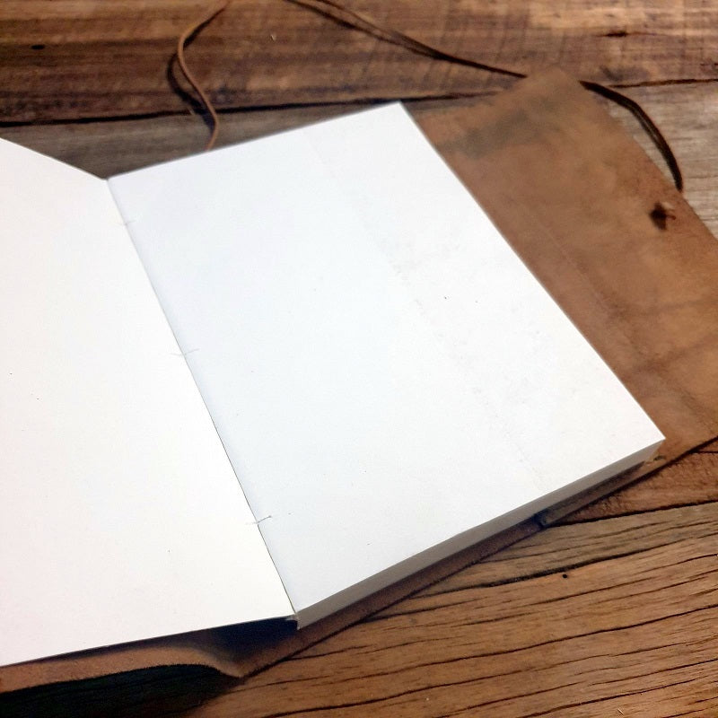 MAKE AN 'ARK' REFILLABLE LEATHER WRAP JOURNAL - WORKSHOP