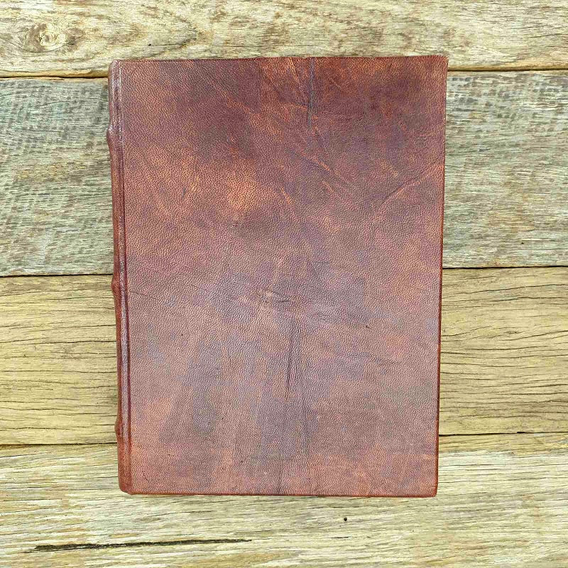 Florentino A5 Handemade Hard Cover Full Grain Leather Lined Notebook Journal - The Leather Trading Co.