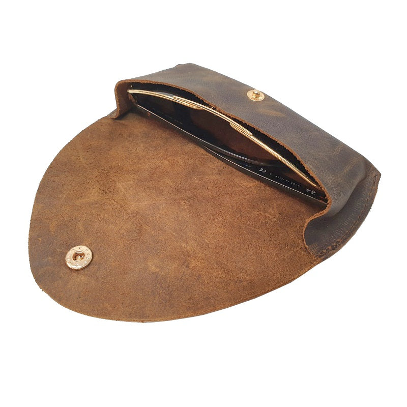 Buffalo Hide Sunglasses Case - The Leather Trading Co.