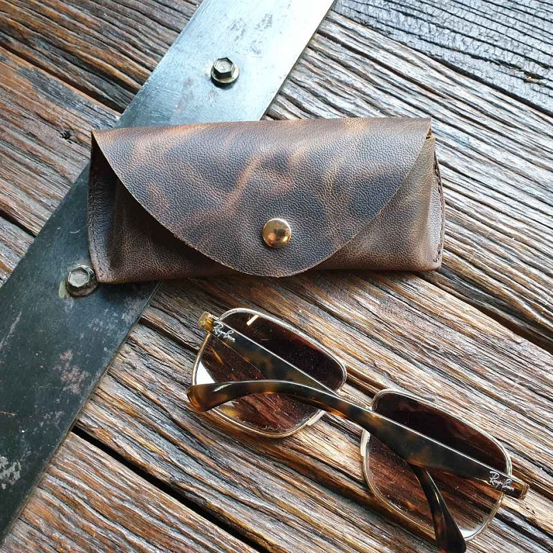 Buffalo Hide Sunglasses Case - The Leather Trading Co.