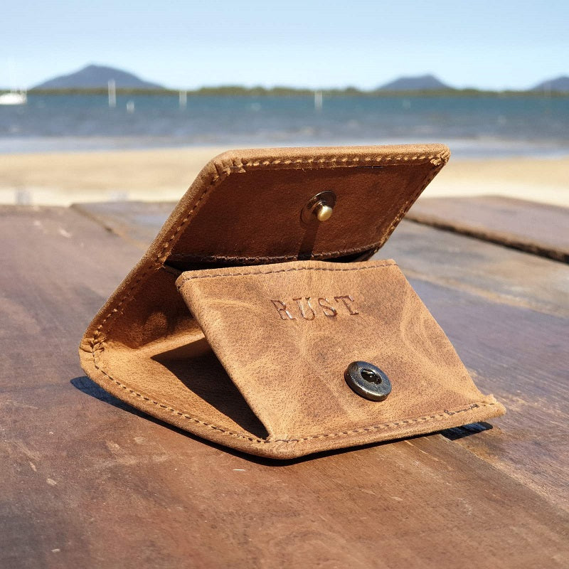 Chase - Compact Buffalo Leather Coin Pouch - The Leather Trading Co.