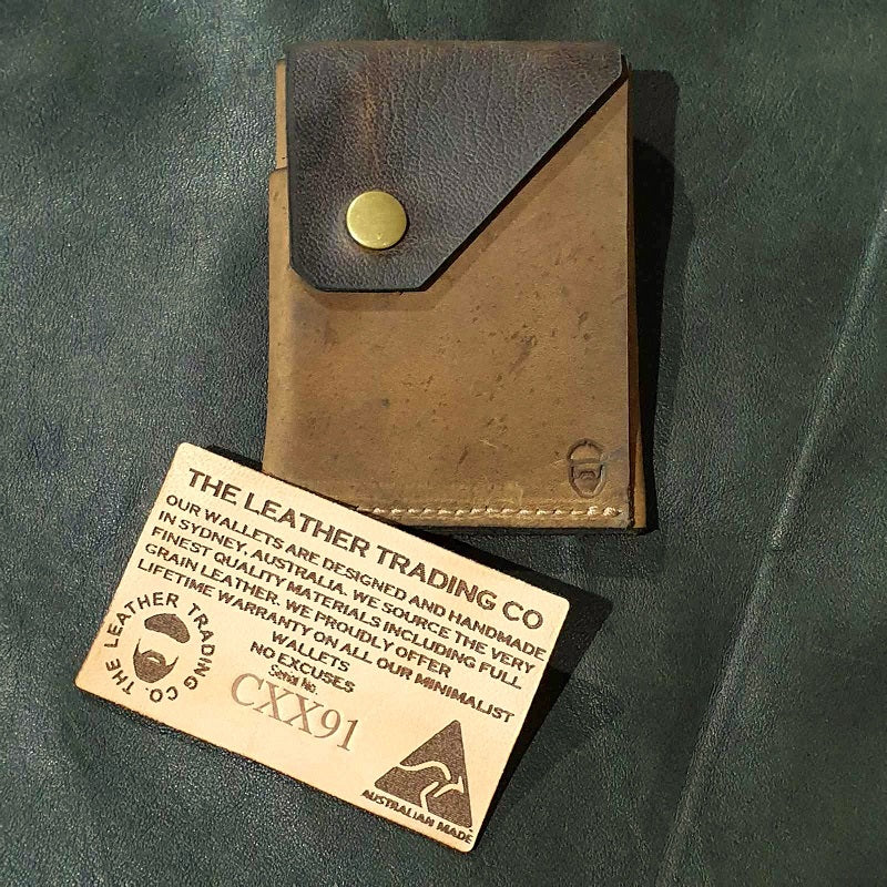 Commander XX  - Handmade Minimalist Hybrid Leather Card & Cash Wallet  - CXX91 - The Leather Trading Co.