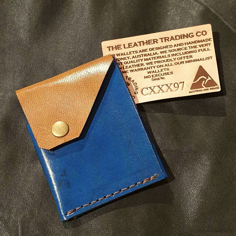 Commander XXX  - Handmade Minimalist Hybrid Leather Card & Cash Wallet  - CXXX97 - The Leather Trading Co.