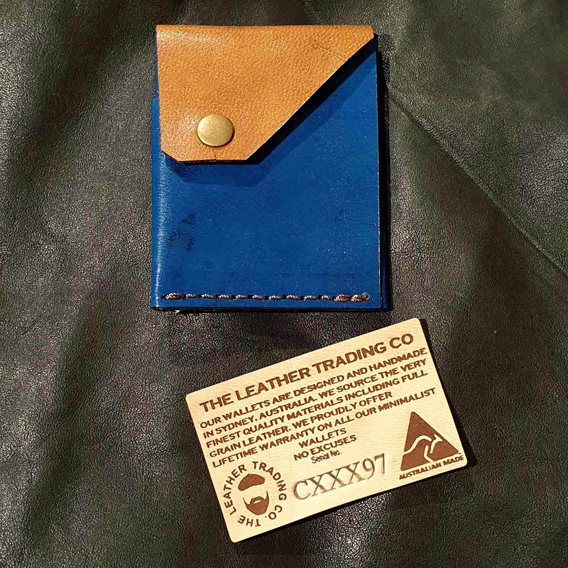 Commander XXX  - Handmade Minimalist Hybrid Leather Card & Cash Wallet  - CXXX97 - The Leather Trading Co.