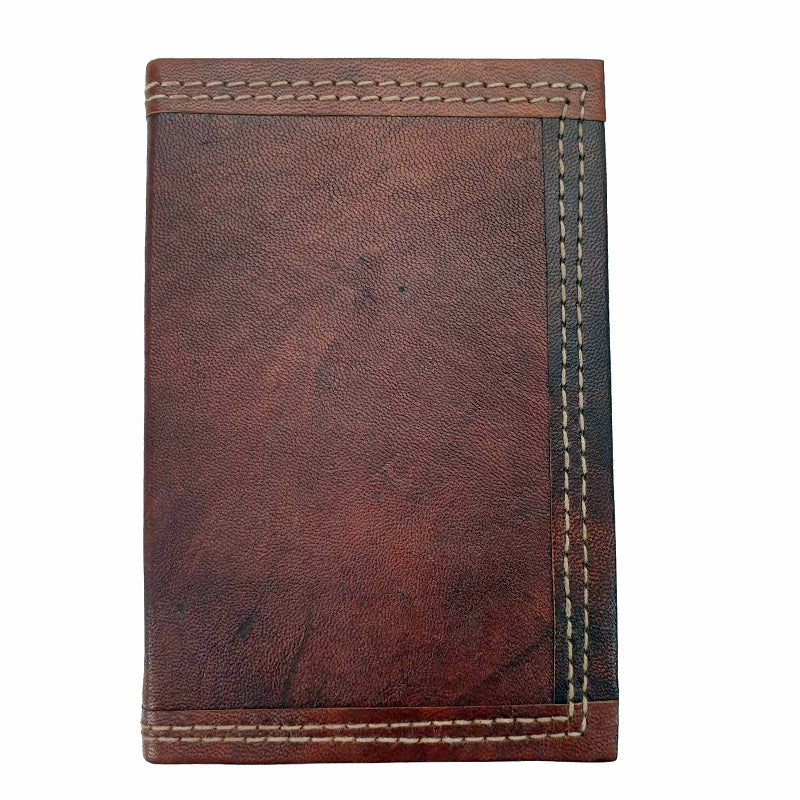 Ares Small Handmade Refillable Lined Leather Travel Journal - The Leather Trading Co.