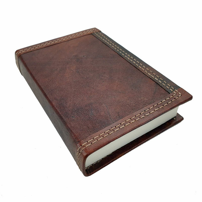 Ares Small Handmade Refillable Lined Leather Travel Journal - The Leather Trading Co.