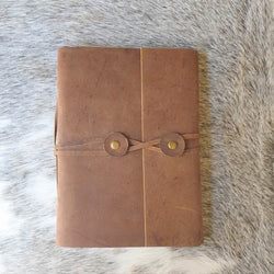 Ellora Folio Handmade Leather Journal - The Leather Trading Co.