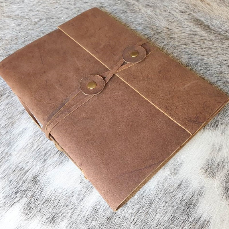 Ellora Folio Handmade Leather Journal - The Leather Trading Co.