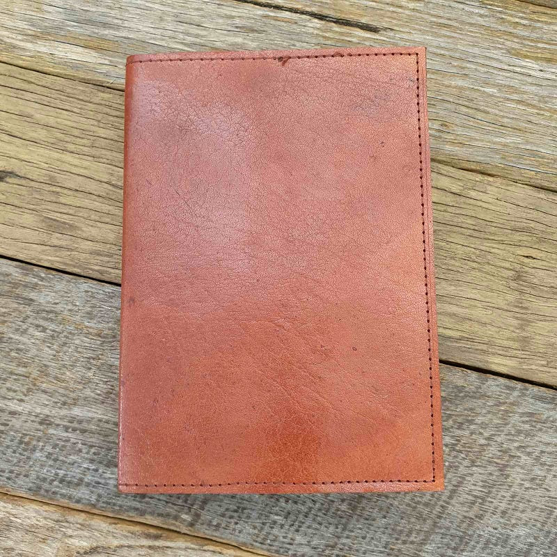 The Saddler Medium Handmade Lined Leather Journal - The Leather Trading Co.