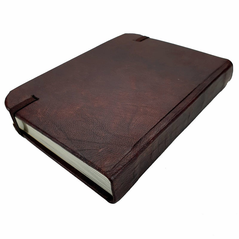 Columbus Medium Handmade Leather Travel Journal - The Leather Trading Co.