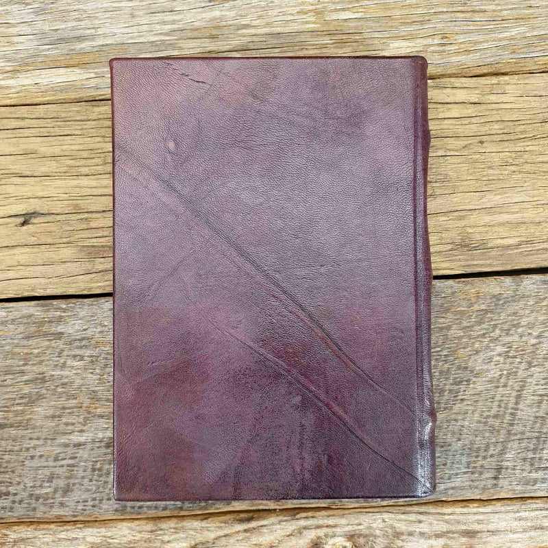 Florentino Medium Handemade Hard Cover Full Grain Leather Lined Notebook Journal - The Leather Trading Co.