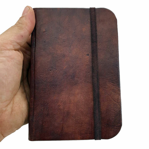 Columbus Small Handmade Leather Travel Journal - The Leather Trading Co.