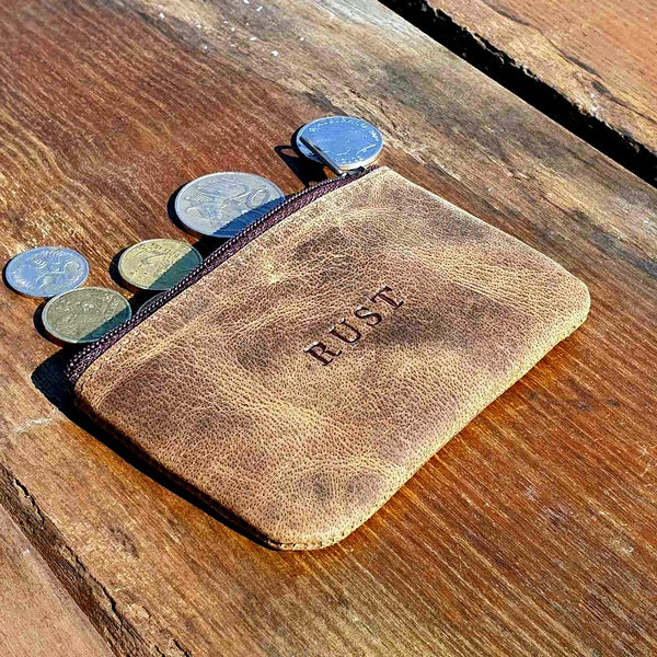 Connery - Card, Cash & Cash Zippered Buffalo Hide Pouch Wallet - The Leather Trading Co.