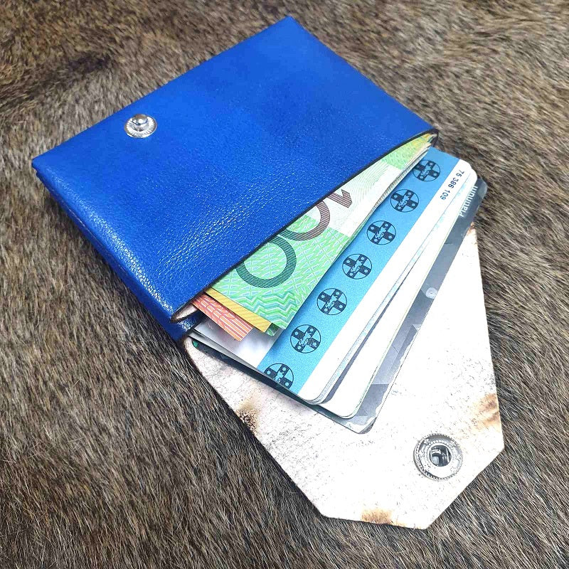 ZEN - Nero - Handmade Minimalist Leather Card, Cash and Coin Wallet - The Leather Trading Co.
